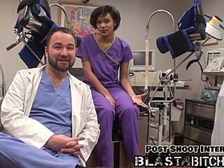 POV Jackie Banes' Shaved Pussy Flooded with Thick Cum