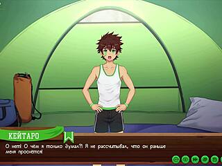 taiga sneaks behind tree for intense jerk off session russian voiceover