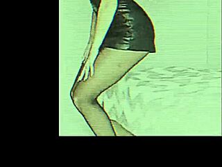 Incredible hot aesthetic girls enjoy rough sex in short leather skirts!