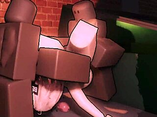 A bratty white femboy endures alley gangbang by two massive bbc