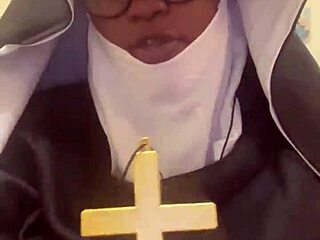 naughty nun gets hazelnut surprise this halloween