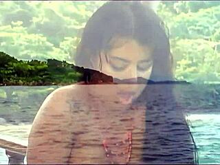 brunette milf deepthroats cock anal gaping in fishnets heels