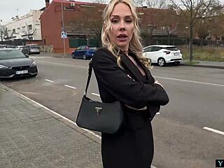 i spot blonde czech on street flashing pussy then public car fuck 😏🚗💦