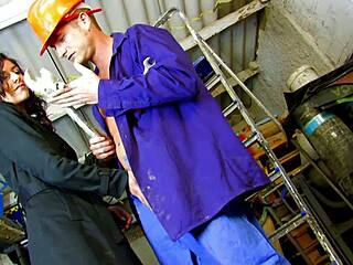 Brunette Milf Gaped Anal Fingered in Heels Lingerie Bed