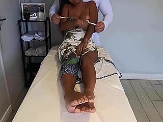 watch what your wife does at her massage appointment