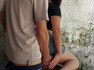 my hot little maid grabbed my cock and shoved it inside her around the house