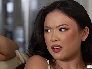 lulu chu dares zariah aura to creampie her tight asian pussy 😈🍑