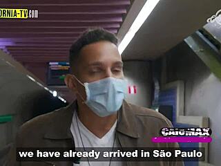 A brazilian anal queen caught sucking famous tv host's pussy backstage