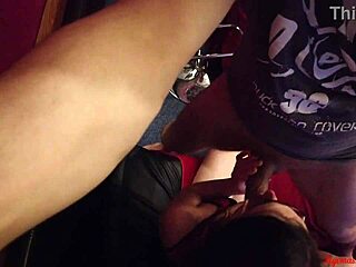 Sexy horny brunette licks ass, deepthroats monster cock, fucks hard