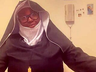 naughty nun gets hazelnut surprise this halloween