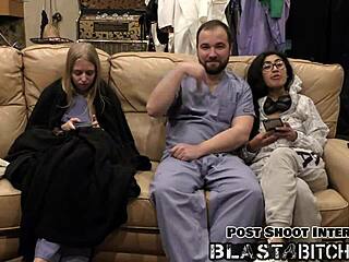 jasmine rose's hairy pussy gets cum blasted in hospital pov nurse fuck!