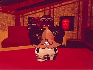 teasing her tight ass in roblox before deep anal pounding 😏🍑