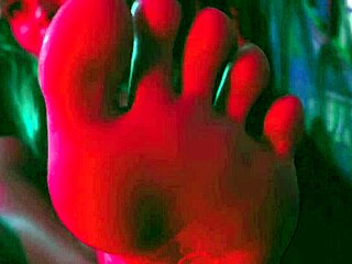 goddess in heels flaunts her perfect bare feet fetish