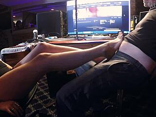 raven grey's feet make cocks explode with cum!