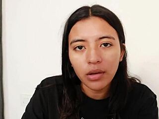 colombian college girl cheats with classmate for first creampie pov