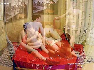 Gorgeous wife shared with familiar man licks