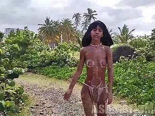 Hairy Latina Tribal Dance Naked Public Ass Shaking Compilation