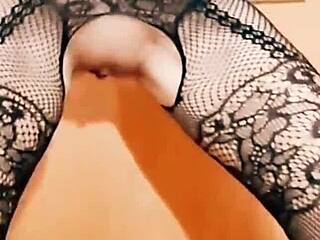 skinny 40 year old wife tempts husband's friend secretly