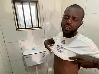 chubby neighbor screams doggystyle in bathroom fuck