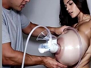 oh god these heavy pumps milk my huge lactating boobs so good