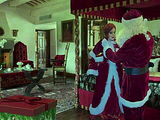 mature bbw carmen claus fucked missionary pov creampie christmas toy