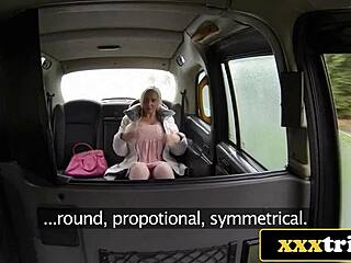 Blonde Russian Huge Tits Stripper Fucks Cab Driver