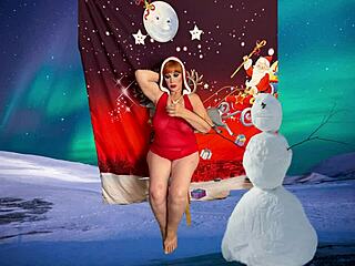 mature bbw carmen claus fucked missionary pov creampie christmas toy