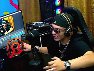 bruna lambertini strips naked before podcast even starts on sheer red