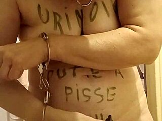slave maid, chained and degraded in toilet with uro leche humiliation