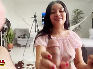 Beautiful Latina Teen Pussy Stretched Creampied In Casting