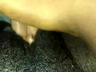 Black Wet Pussy Late-Night Solo Masturbation Frenzy