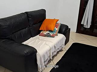 Stepdad pretends sleepwalking for hot stepdaughter creampie ride