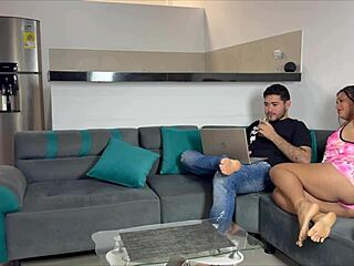 perfect time to fuck right here with cute latina girlfriend