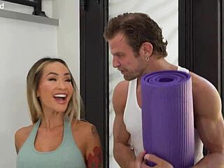 sexy asian fitness babe linda lan's tight pussy stuffed by trainer gp3348!