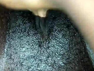 Black Wet Pussy Late-Night Solo Masturbation Frenzy