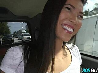 Kalina Ryu blows on 305 bus for cash