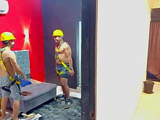 horny wife seduced by workers anal creampie swaps cum