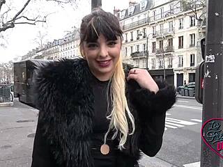 naomie french brunette slut seduces anal fuck