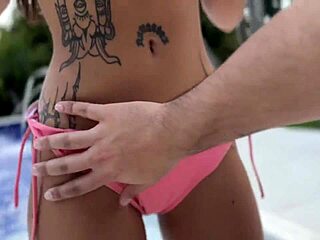 Public Pool Creampie After Wild Outdoor Fuck
