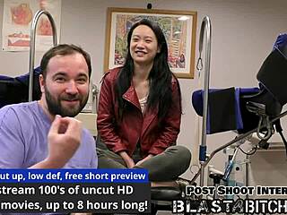 zoe lark blows then spreads pussy missionary for backstage cum blast domination