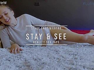 Tall blonde Stacy Cruz rides big cock in casting