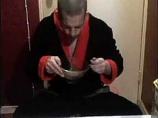 Bisexual Dude Drowns Coco Pops In Piss And Cum Breakfast