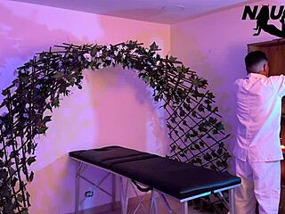 horny chubby milf masturbates solo thinking masseuse huge tits