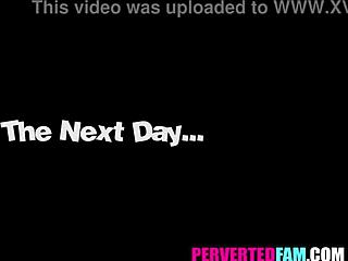 step cousin surprise blowjob wakes me up for hardcore pounding