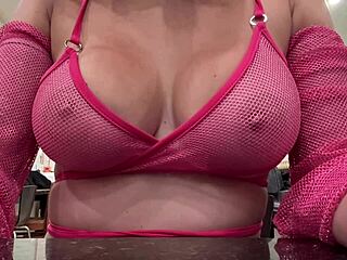 italian milf artemisia love's massive natural tits bounce hypnotically in slow motion closeup