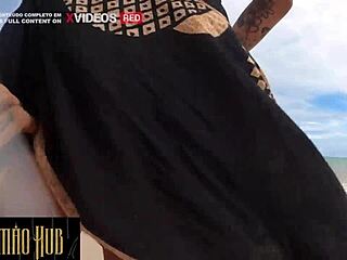 SEX SELVAGEM na PRAIA with dreadhot BIG ASS PUBLIC FUCKING PARADISE BRAZIL