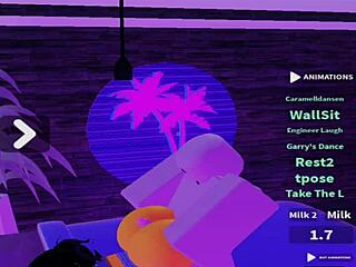 Lucky Bot Enjoys Sexy Big Ass Buttjob Ride