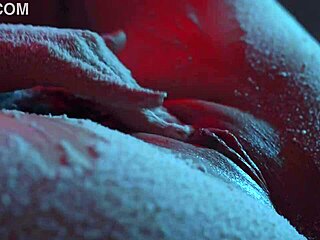 snow falls on my pretty tits and pussy closeup ❄️🍑