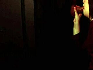 Student Deepthroats Cock Gloryhole Blowjob Cumshot Facial Swallow Cum Covered Tits