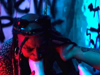 oh fuck, worship my latina feet and gag hard slave!